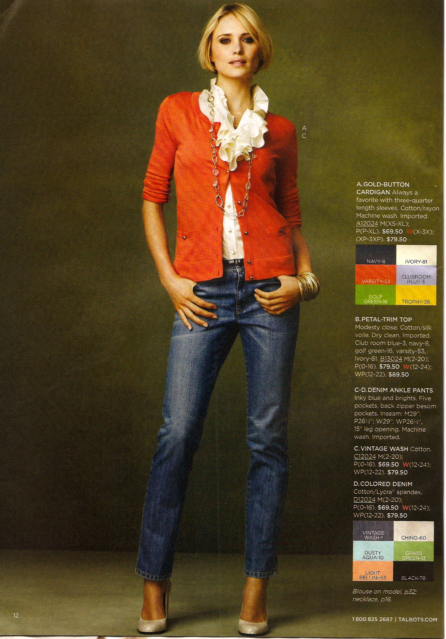 Talbots  Designer jeans for women, Clothing catalog, Clothes for women
