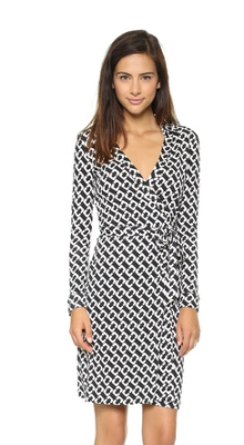 Diane Von Furstenburg wrap dress. $345 at SHOPBOP.