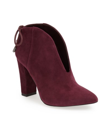 Loving the bordeaux color, and ultra-flattering silhouette of this cut-out bootie! Vince Camuto at Nordstrom for $158.95