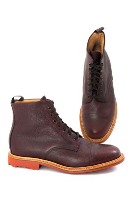 Mark McNairy Brown Grain Pebble Boot, Thread Grandview $495