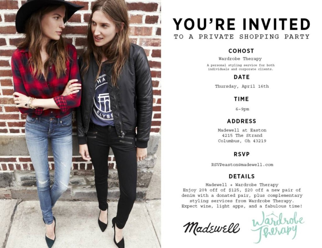 Madewell Event Invitation