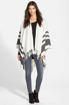 hinge stripe cape