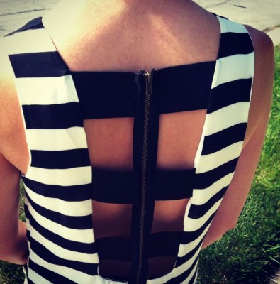 Backless detail to beat the heat!