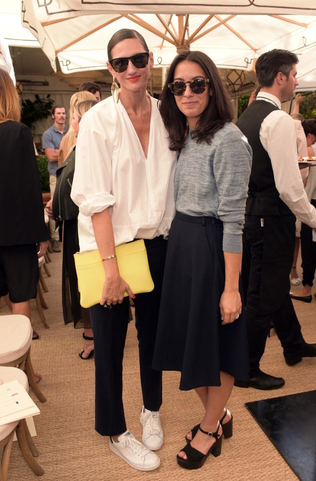LOS ANGELES, CA - OCTOBER 21: J.Crew Creative Director Jenna Lyons and designer Samantha Florence Orley of Orley attend the 2014 CFDA/Vogue Fashion Fund Event presented by thecorner.com and supported by Aveda, Lexus, and Maybelline New York at Chateau Marmont on October 21, 2014 in Los Angeles, California. (Photo by Stefanie Keenan/Getty Images for CFDA/Vogue)