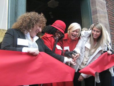 Grand Re-Opening in Short North location with former Board President and long-term Dress advocate Cheryl Hooker, VP of Express HR