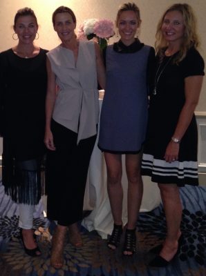 Elizabeth, India Hicks, Christy and Michelle at a private event for India Hicks. 