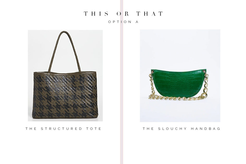 This or That: The Structured Tote vs. The Slouchy Handbag